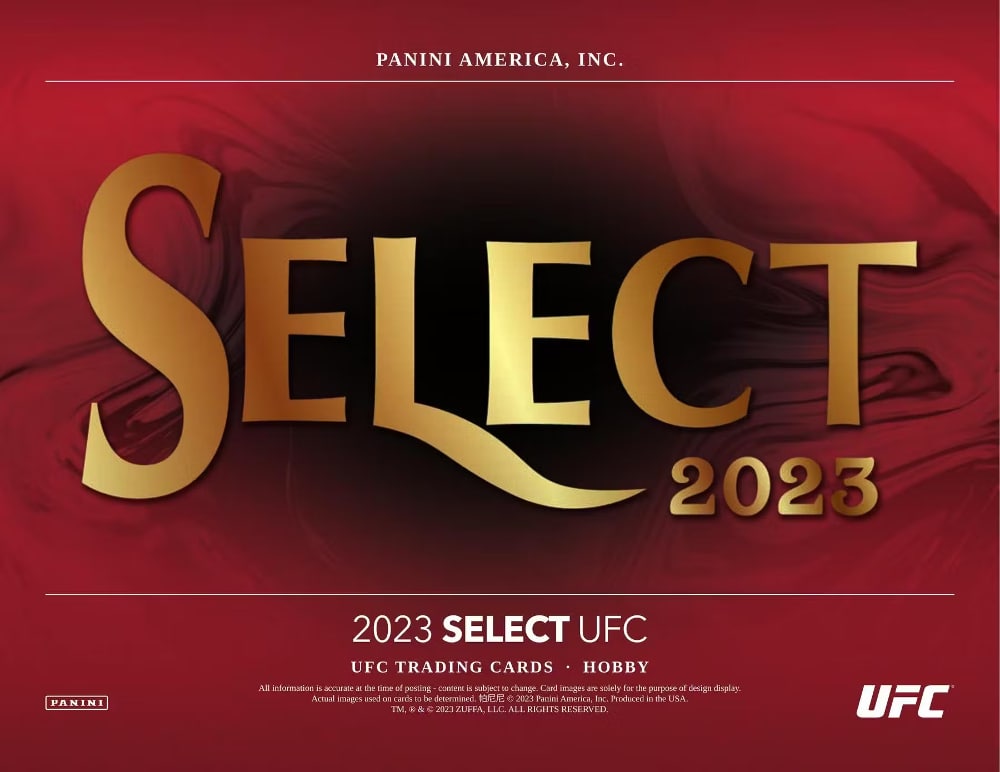 2023 PANINI SELECT UFC HOBBY BOX - Breakaway Sports Cards