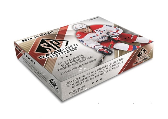 15-16 UPPER DECK SP GAME USED HOCKEY 10 BOX CASE