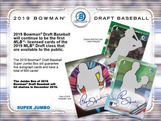 2019 Bowman Draft Baseball Super Jumbo Box
