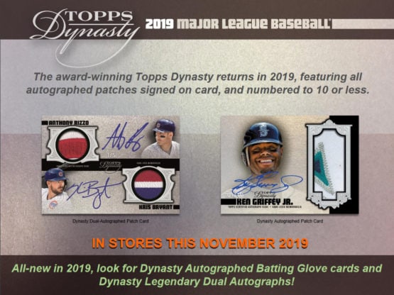 2019 Topps Dynasty Baseball Hobby Box