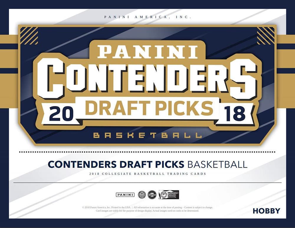2018-19 PANINI CONTENDERS DRAFT PICKS BASKETBALL HOBBY BOX