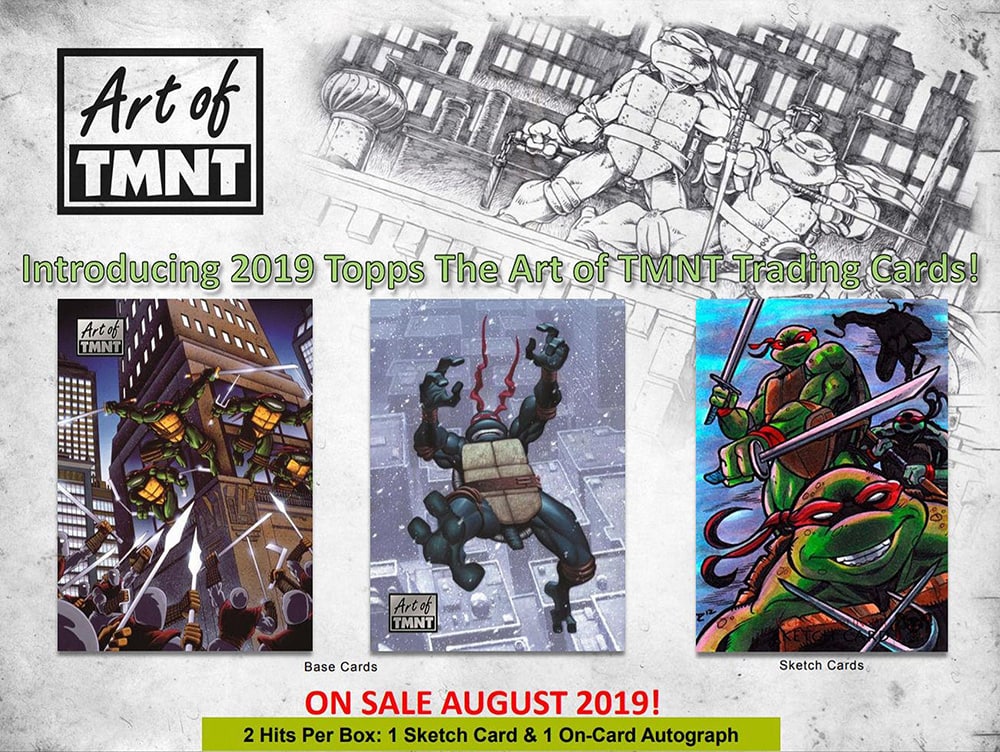 2019 TOPPS ART OF TMNT TRADING CARDS BOX