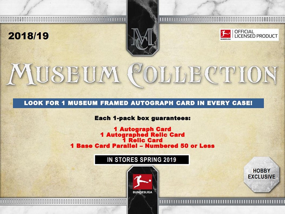 2018-19 TOPPS BUNDESLIGA MUSEUM COLLECTION SOCCER HOBBY BOX