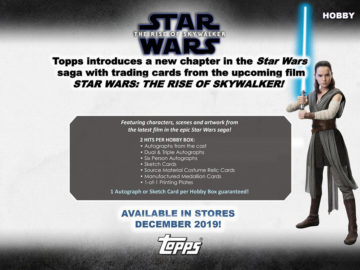 2019 topps star wars the rise of skywalker hobby box