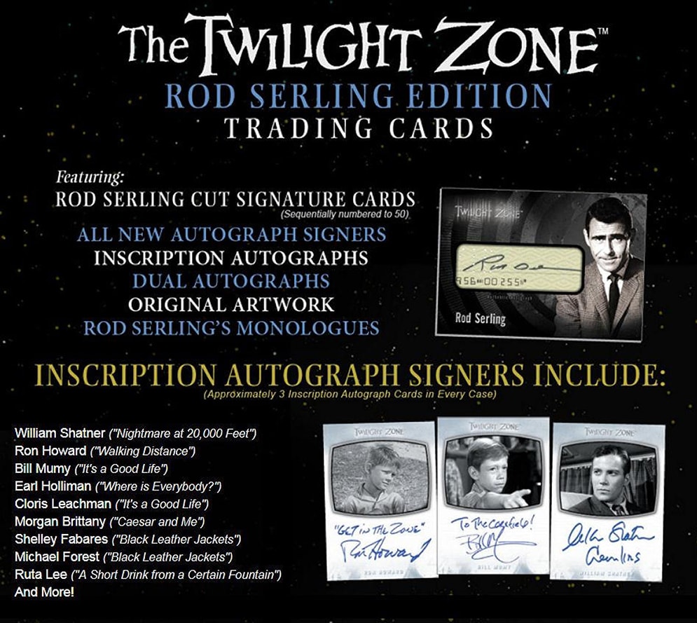 RITTENHOUSE TWILIGHT ZONE ROD STERLING EDITION TRADING CARDS BOX