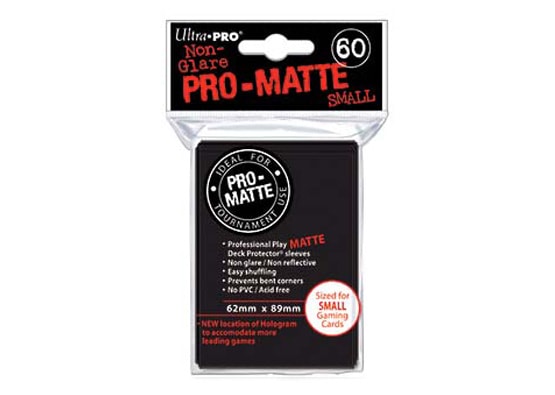 ULTRA PRO PRO-MATTE BLACK SMALL CARD SLEEVES (60 COUNT PACK)