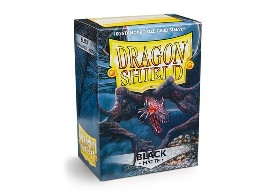 DRAGON SHIELD BLACK MATTE CARD SLEEVES (100 COUNT PACK)