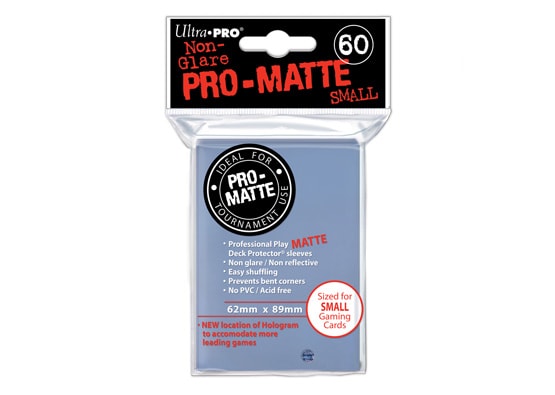 ULTRA PRO PRO-MATTE CLEAR SMALL CARD SLEEVES (60 COUNT PACK)