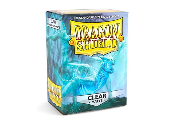 DRAGON SHIELD CLEAR MATTE CARD SLEEVES (100 COUNT PACK)