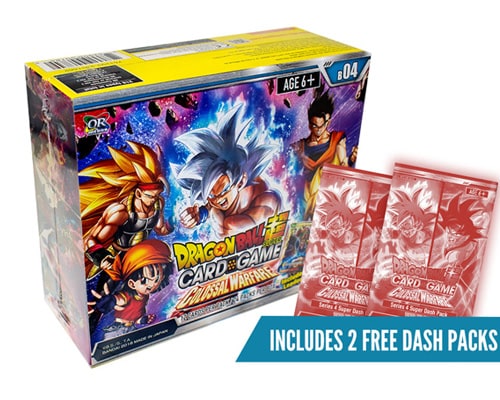Dragon Ball Super Card Game Colossal Warfare BOOSTER BOX PLUS TWO DASH PACKS