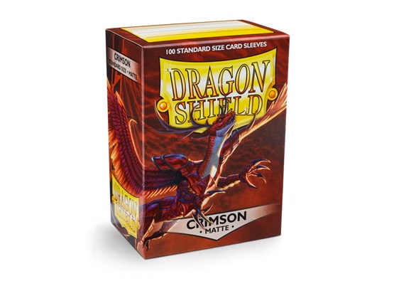 DRAGON SHIELD CRIMSON MATTE CARD SLEEVES (100 COUNT PACK)