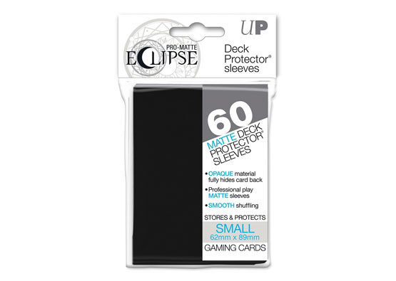 Ultra Pro Eclipse Matte Card Sleeves - 100 Jet Black Standard Size Deck Protectors