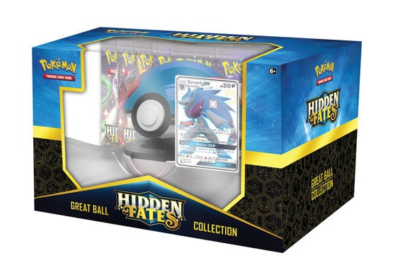 Pokemon Hidden Fates Shiny Zoroark GX Great Ball Collection Box