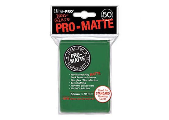 ULTRA PRO PRO-MATTE GREEN CARD SLEEVES (50 COUNT PACK)
