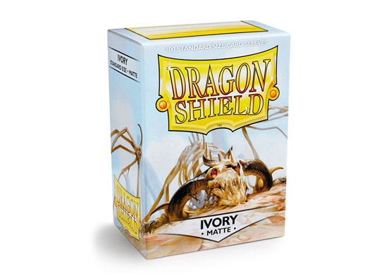 DRAGON SHIELD IVORY MATTE CARD SLEEVES (100 COUNT PACK)