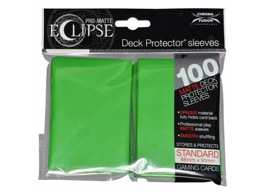 ULTRA PRO PRO-MATTE ECLIPSE LIGHT GREEN CARD SLEEVES (100 COUNT PACK)