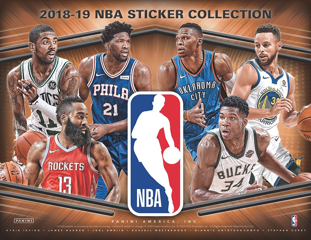 2018-19 PANINI NBA BASKETBALL STICKER BOX