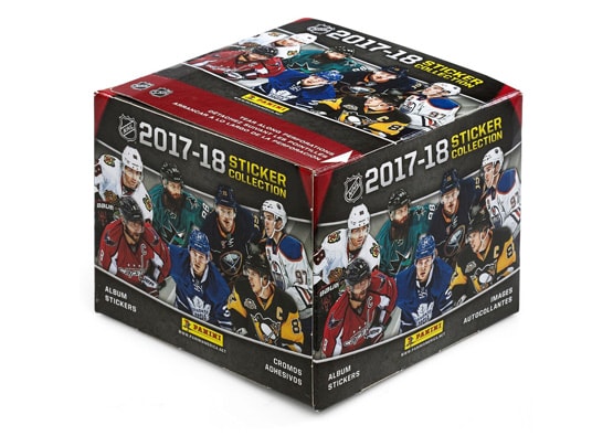 2017-18 PANINI NHL HOCKEY STICKER BOX