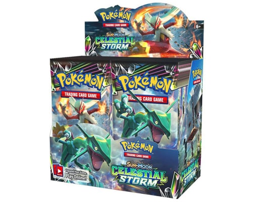 POKEMON SUN AND MOON CELESTIAL STORM BOOSTER CASE
