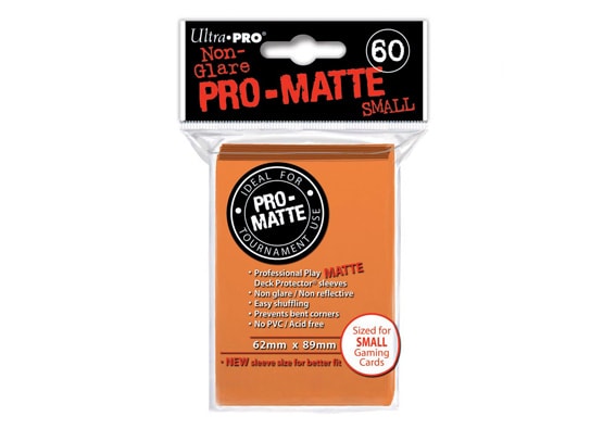 ULTRA PRO PRO-MATTE ORANGE SMALL CARD SLEEVES (60 COUNT PACK)