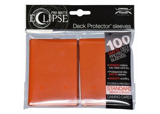 ULTRA PRO PRO-MATTE ECLIPSE ORANGE CARD SLEEVES (100 COUNT PACK)