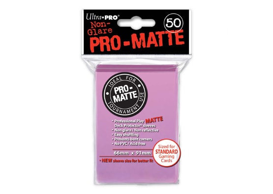 ULTRA PRO PRO-MATTE PINK CARD SLEEVES (50 COUNT PACK)