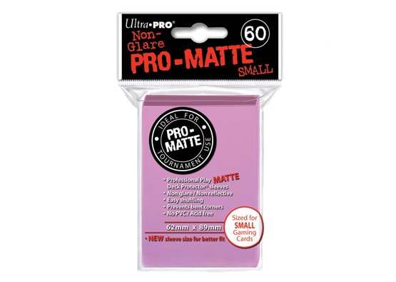 ULTRA PRO PRO-MATTE PINK SMALL CARD SLEEVES (60 COUNT PACK)