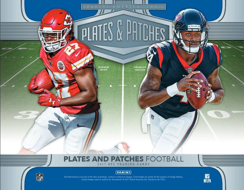 2017 PANINI PLATES AND PATCHES FOOTBALL HOBBY BOX
