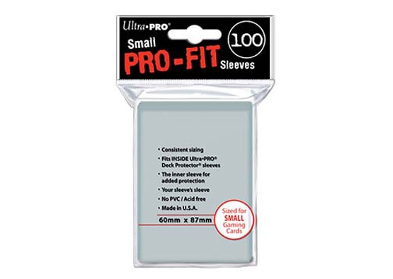 ULTRA PRO PRO-FIT SMALL CARD SLEEVES (100 COUNT PACK)