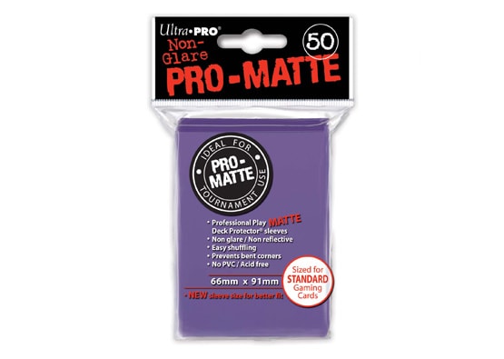 ULTRA PRO PRO-MATTE PURPLE CARD SLEEVES (50 COUNT PACK)