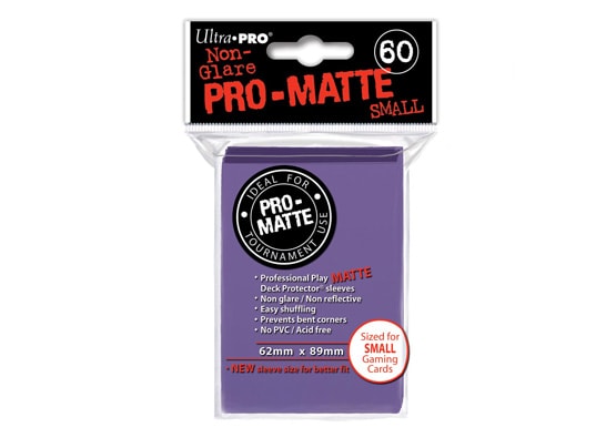 ULTRA PRO PRO-MATTE PURPLE SMALL CARD SLEEVES (60 COUNT PACK)