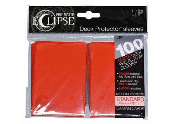 ULTRA PRO PRO-MATTE ECLIPSE RED CARD SLEEVES (100 COUNT PACK)
