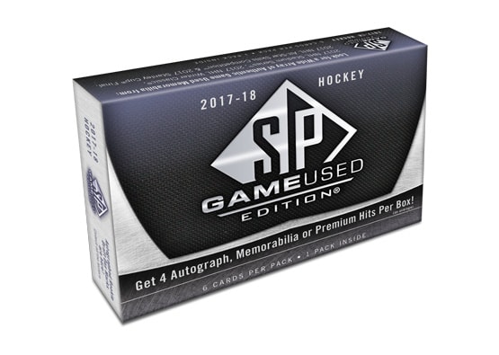 2017-18 UPPER DECK SP GAME USED HOCKEY 10 BOX CASE