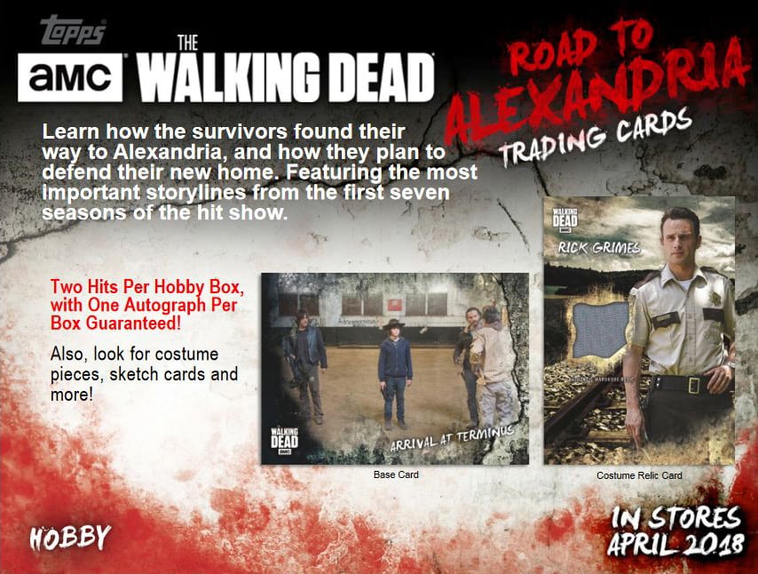 TOPPS THE WALKING DEAD ROAD TO ALEXANDRIA BOX