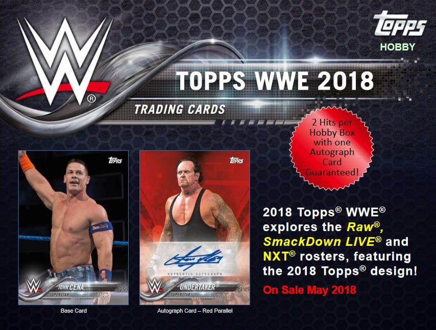 2018 TOPPS WWE WRESTLING HOBBY BOX