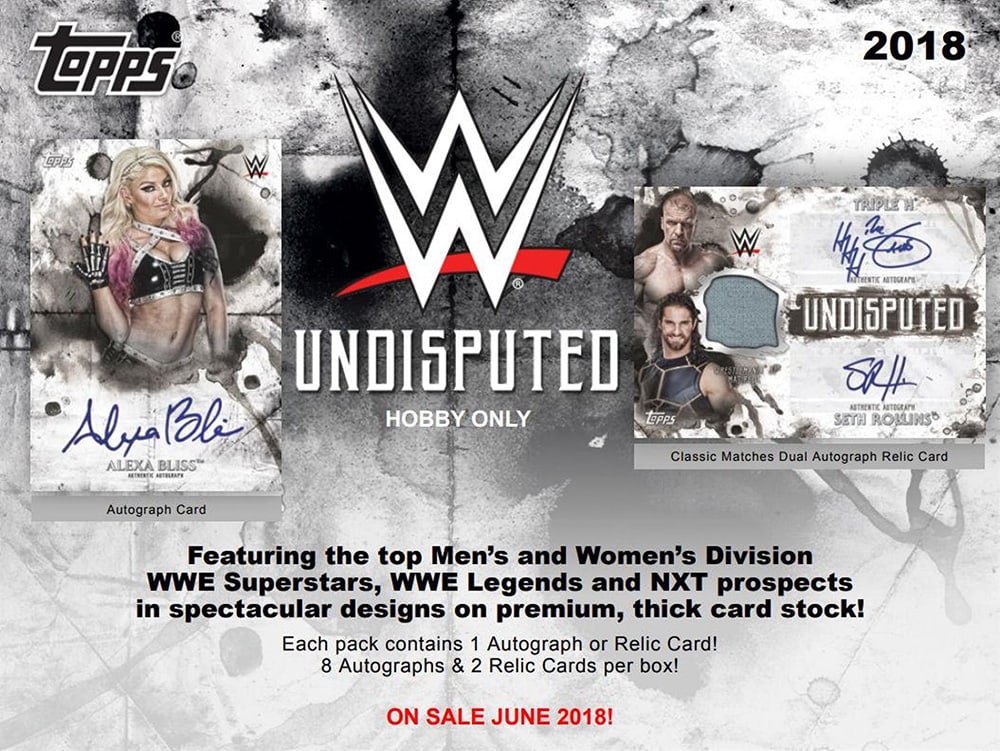 2018 TOPPS WWE UNDISPUTED WRESTLING HOBBY BOX