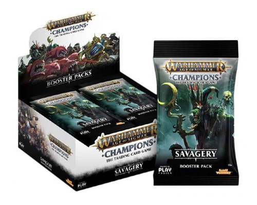 WARHAMMER AGE OF SIGMAR CHAMPIONS SAVAGERY BOOSTER BOX