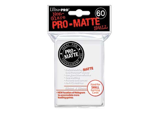 ULTRA PRO PRO-MATTE WHITE SMALL CARD SLEEVES (60 COUNT PACK)