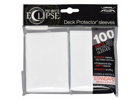 ULTRA PRO PRO-MATTE ECLIPSE WHITE CARD SLEEVES (100 COUNT PACK)