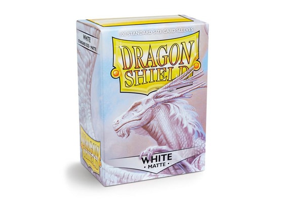 DRAGON SHIELD WHITE MATTE CARD SLEEVES (100 COUNT PACK)