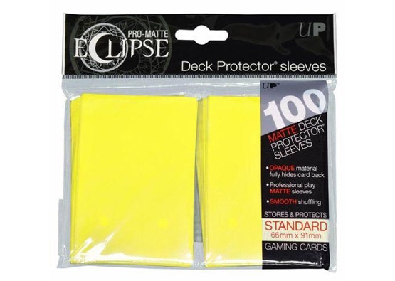 ULTRA PRO PRO-MATTE ECLIPSE YELLOW CARD SLEEVES (100 COUNT PACK)