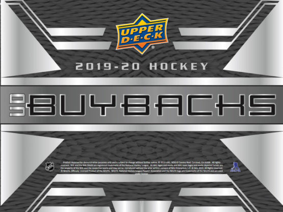 2019-20 Upper Deck Buybacks Hockey Hobby Box