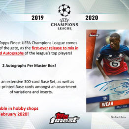 2019-20 Topps Finest UEFA Champions League Soccer Hobby Box