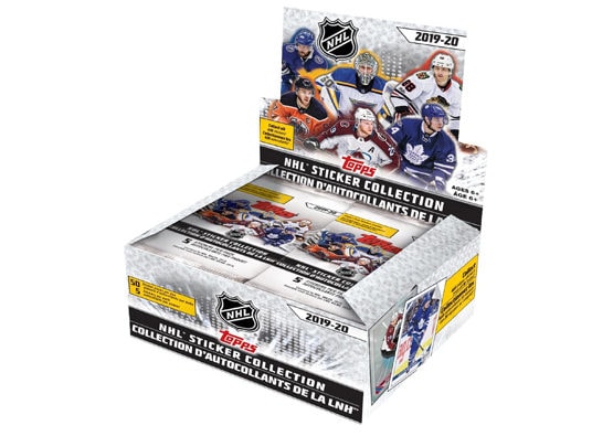 2019-20 Topps NHL Hockey Sticker Box
