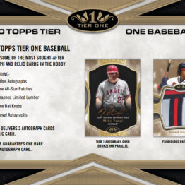 2020 Topps Tier One  Baseball Hobby Box