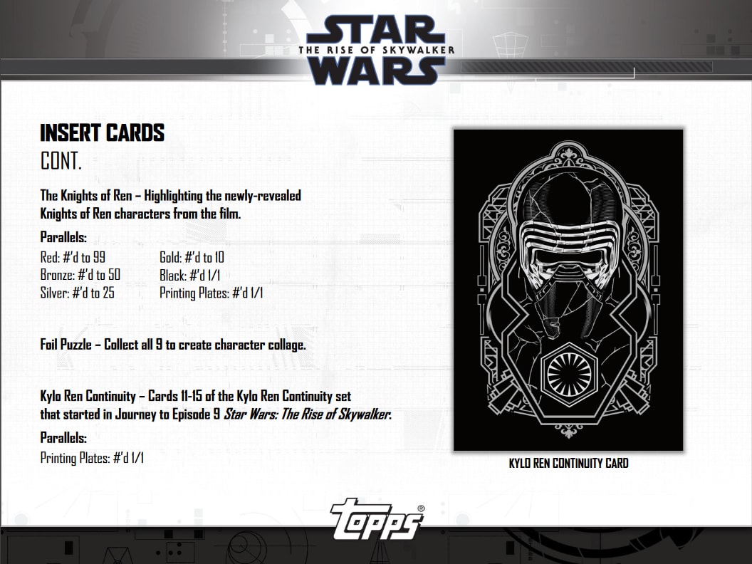 Star Wars The Rise Of Skywalker Series 2 Villains First Order Chase Card V-2 