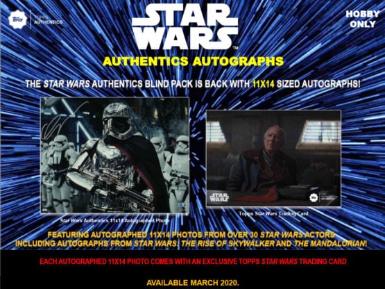 2020 Topps Star Wars Authentics Autographs Box