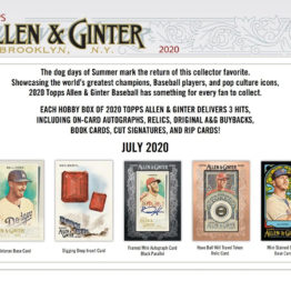 2020 Topps Allen and Ginter Baseball Hobby Box
