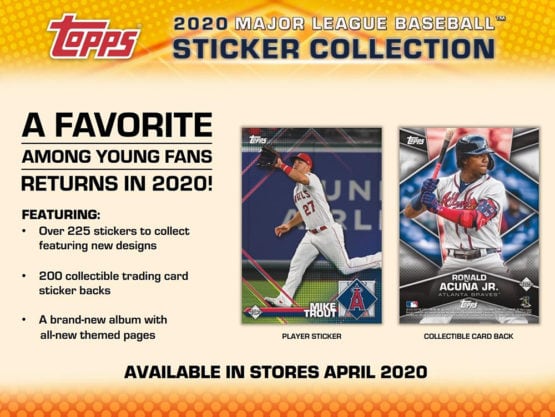 2020 Topps MLB Baseball Sticker Box