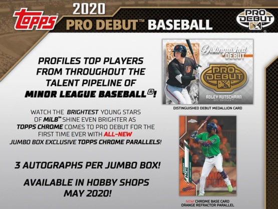 2020 Topps Pro Debut Baseball Jumbo Box